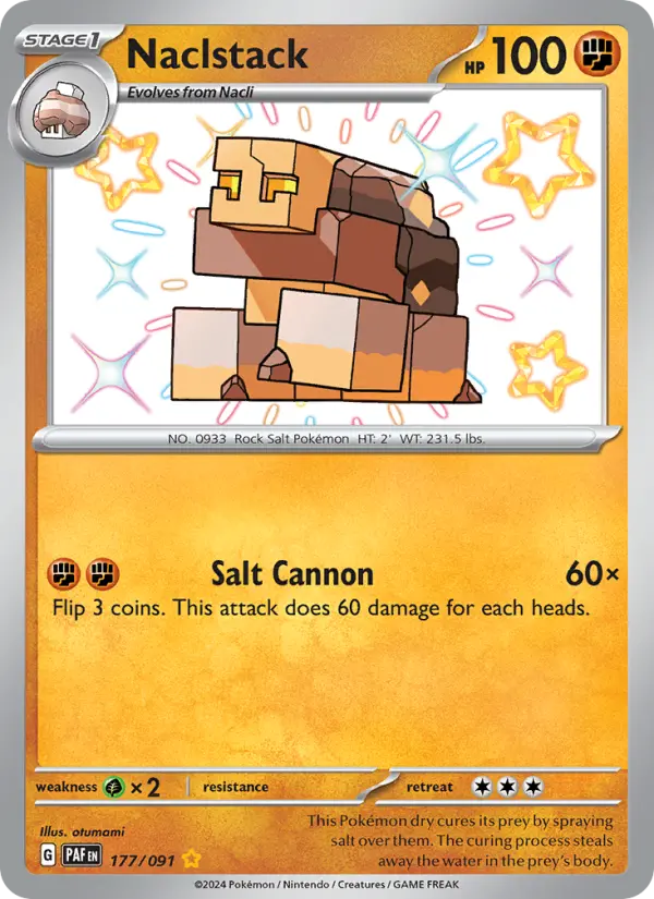 Naclstack Holo 177/91 Paldean Fates Pokémon Card