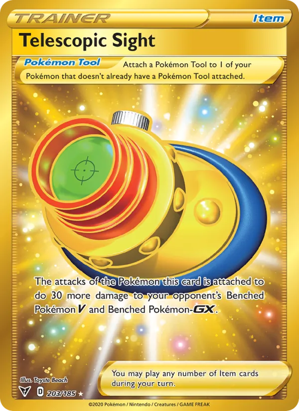 Telescopic Sight Holo 203/185 Vivid Voltage Pokémon Card