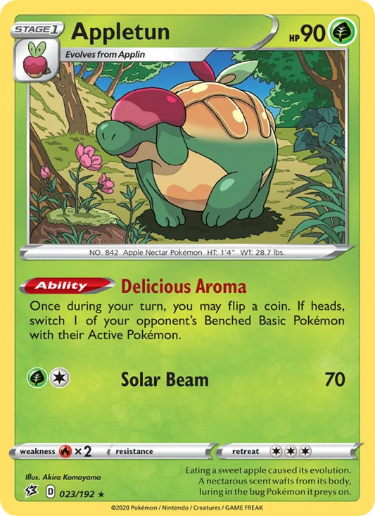 Appletun Holo 023/192 Rebel Clash Pokémon Card