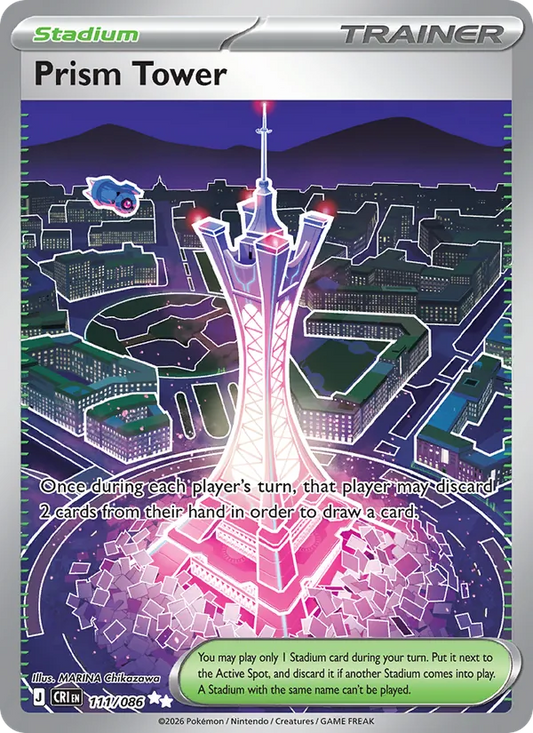 Prism Tower Holo 111/86 Chaos Rising Pokémon Card