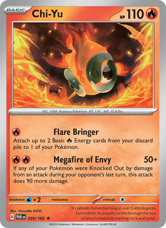 Chi-Yu Holo 029/182 Paradox Rift Pokémon Card