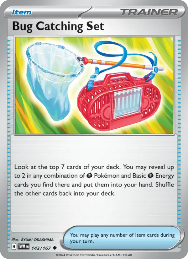 Bug Catching Set Reverse Holo 143/167 Twilight Masquerade Pokémon Card