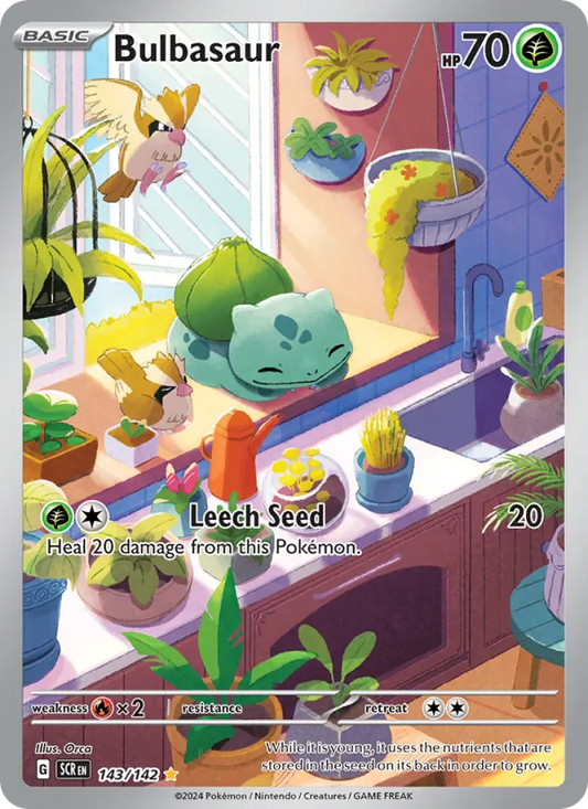 Bulbasaur Holo 143/142 Stellar Crown Pokémon Card