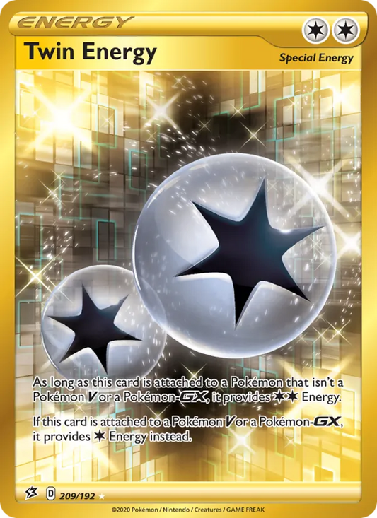 Twin Energy Holo 209/192 Rebel Clash Pokémon Card