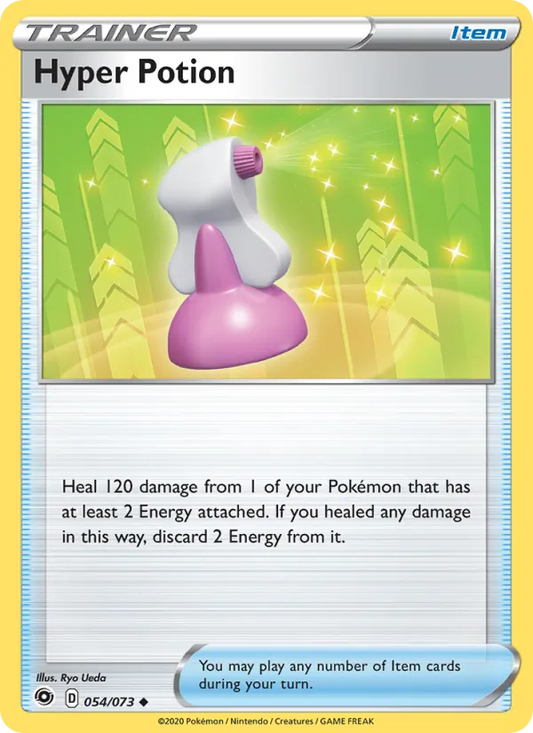 Hyper Potion Reverse Holo 054/73 Champion's Path Pokémon Card