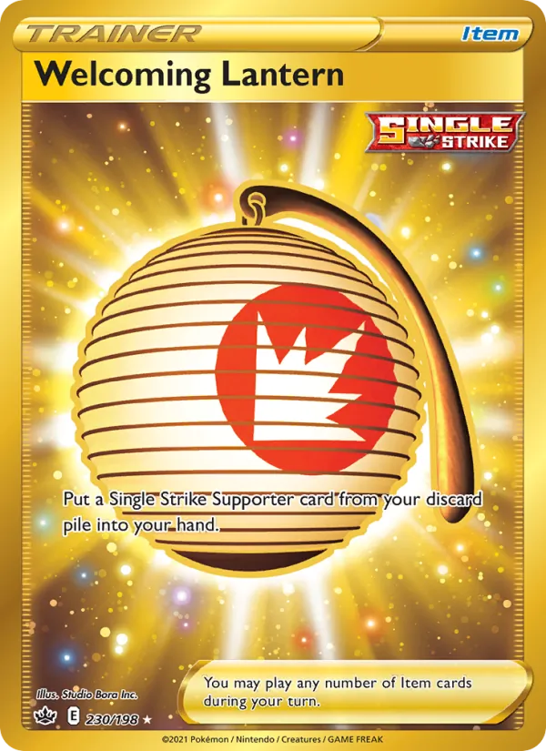 Welcoming Lantern Holo 230/198 Chilling Reign Pokémon Card