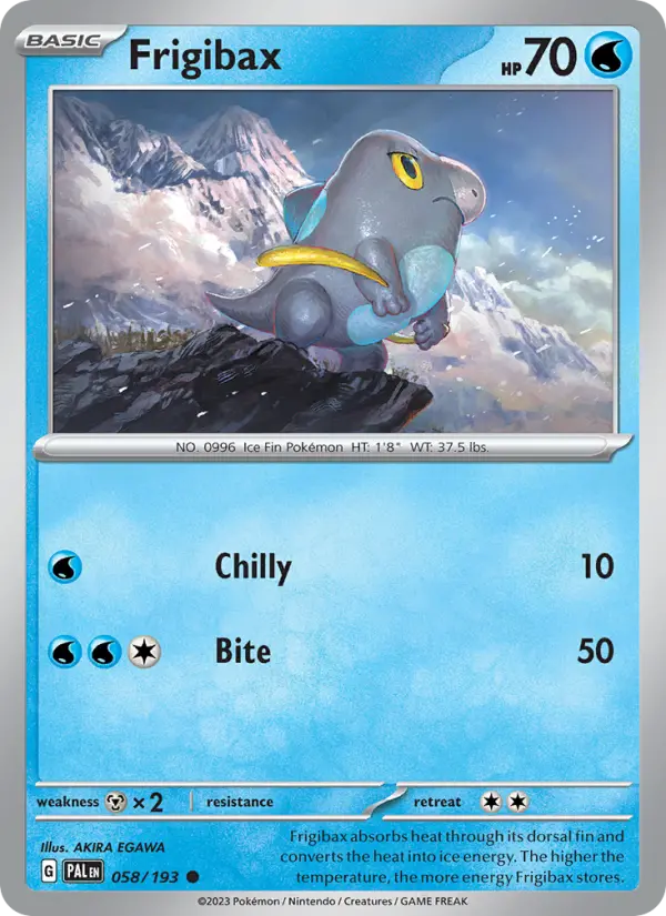 Frigibax Non-Foil 058/193 Paldea Evolved Pokémon Card