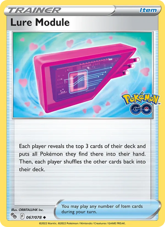 Lure Module Reverse Holo 067/78 Pokémon GO Pokémon Card