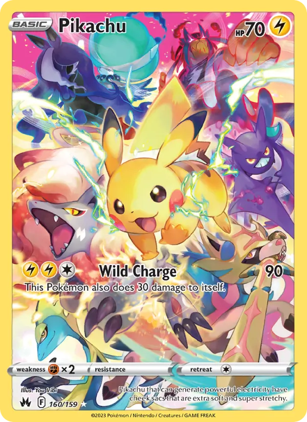 Pikachu Holo 160/159 Crown Zenith Pokémon Card