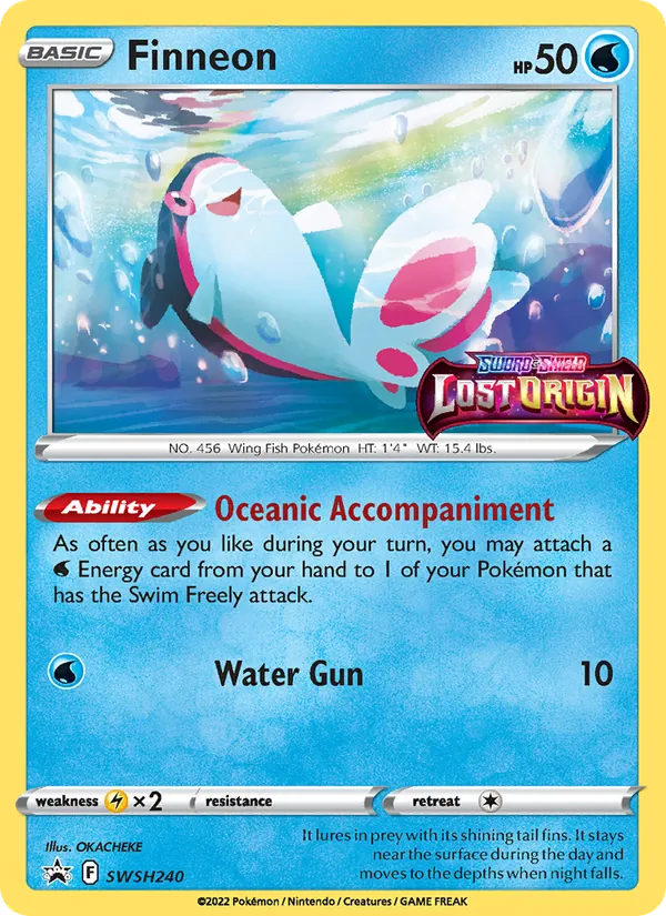 Finneon Holo WH240/307 SWSH Black Star Promos Pokémon Card