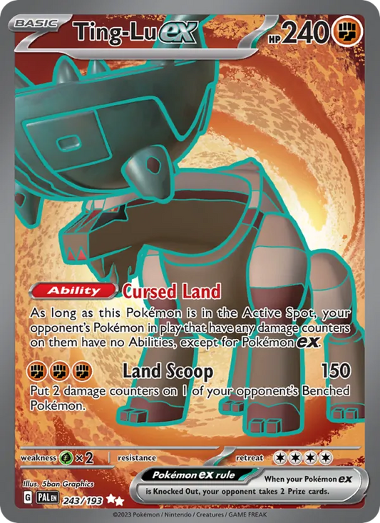 Ting-Lu ex Holo 243/193 Paldea Evolved Pokémon Card