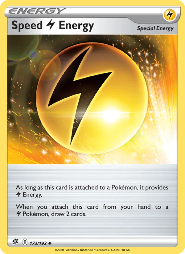 Speed Lightning Energy Reverse Holo 173/192 Rebel Clash Pokémon Card