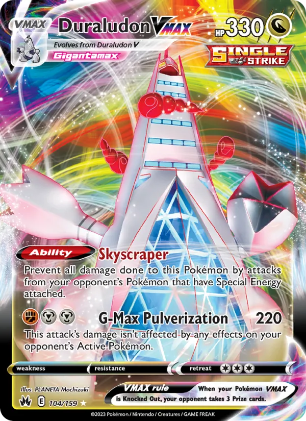 Duraludon VMAX Holo 104/159 Crown Zenith Pokémon Card