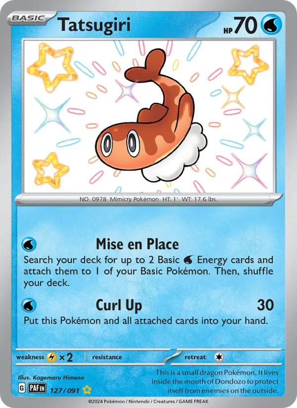 Tatsugiri Holo 127/91 Paldean Fates Pokémon Card