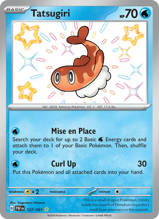 Tatsugiri Holo 127/91 Paldean Fates Pokémon Card