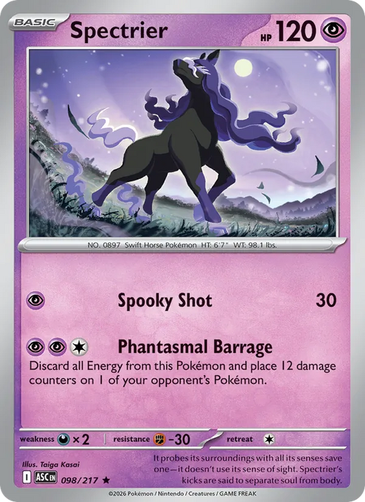 Spectrier Holo 098/217 Ascended Heroes Pokémon Card
