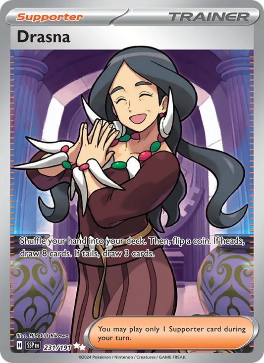 Drasna Holo 231/191 Surging Sparks Pokémon Card