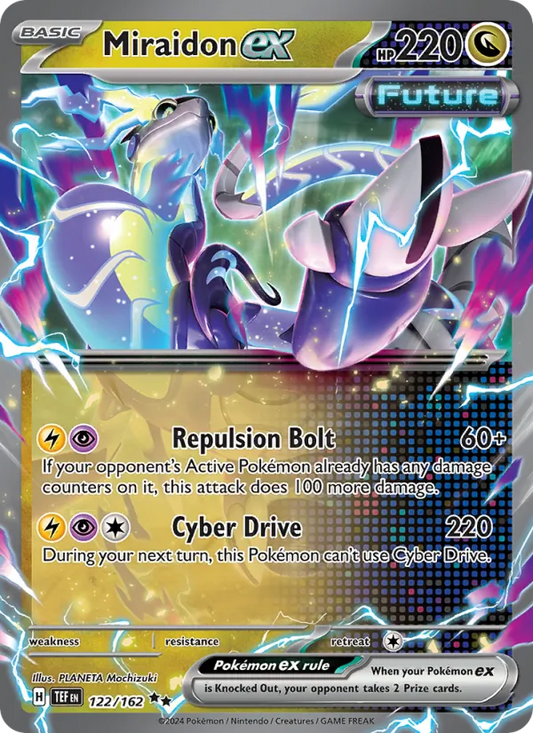 Miraidon ex Holo 122/162 Temporal Forces Pokémon Card