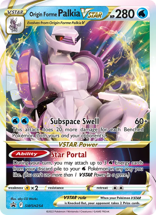 Origin Forme Palkia VSTAR Holo WH254/307 SWSH Black Star Promos Pokémon Card