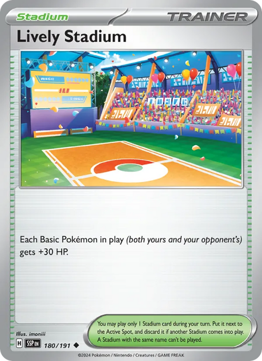 Lively Stadium Normal 180/191 Surging Sparks Pokémon Card