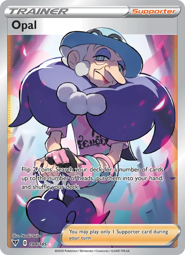 Opal Holo 184/185 Vivid Voltage Pokémon Card
