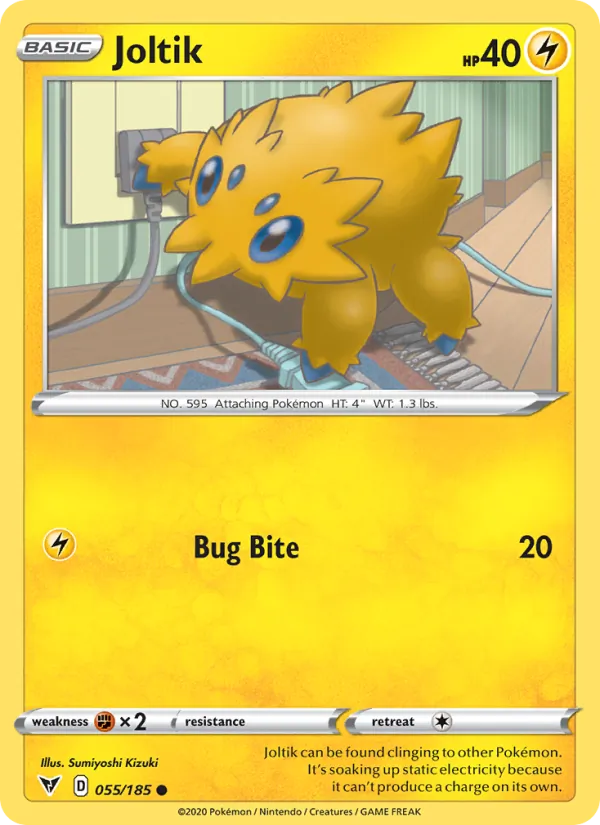Joltik Reverse Holo 055/185 Vivid Voltage Pokémon Card