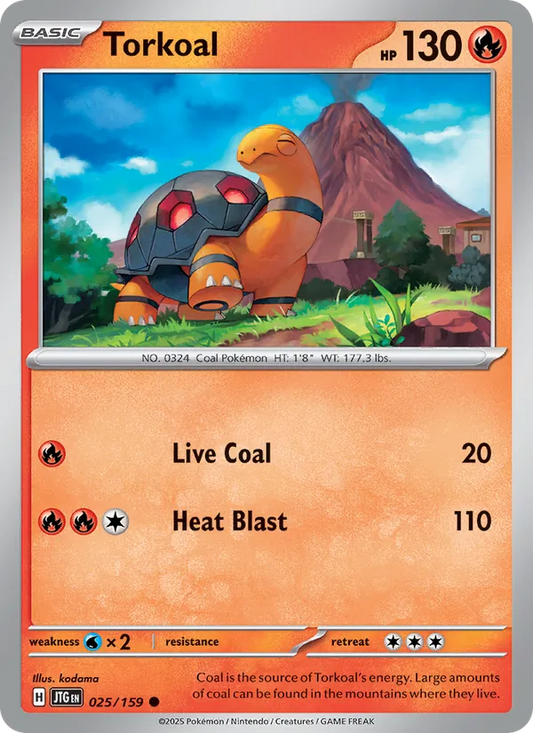 Torkoal Normal 025/159 Journey Together Pokémon Card