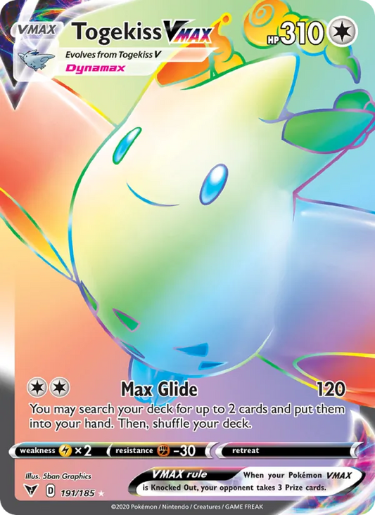 Togekiss VMAX Holo 191/185 Vivid Voltage Pokémon Card