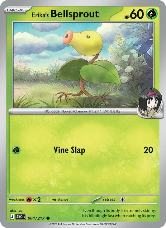 Erika's Bellsprout Normal 004/217 Ascended Heroes Pokémon Card