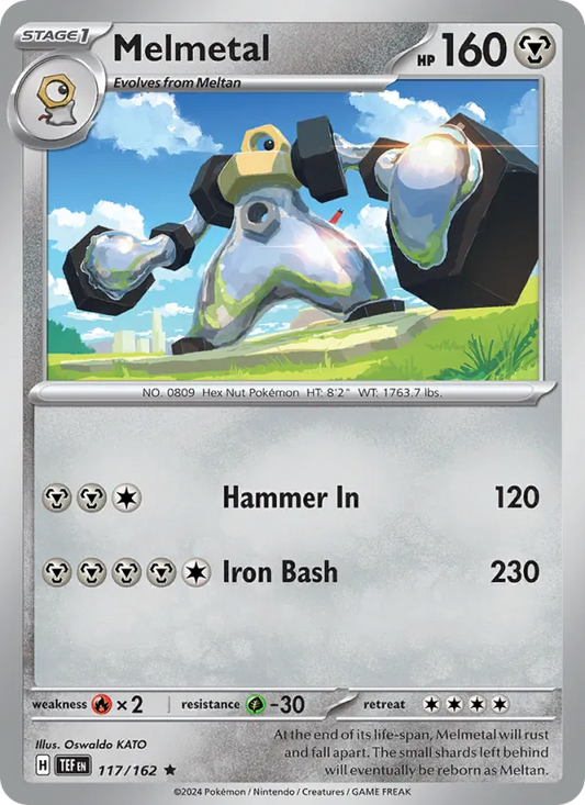 Melmetal Holo 117/162 Temporal Forces Pokémon Card