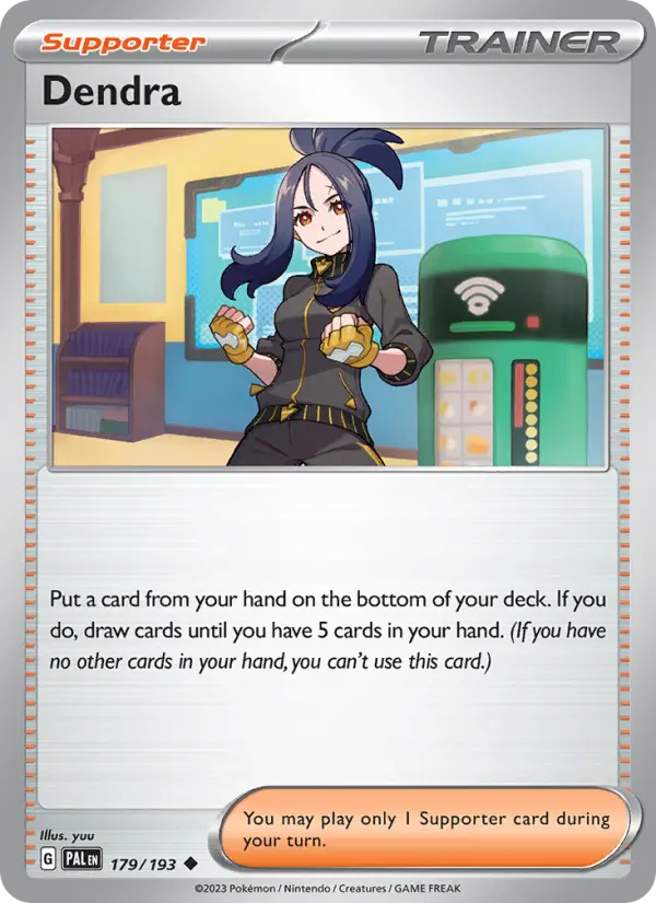 Dendra Non-Foil 179/193 Paldea Evolved Pokémon Card
