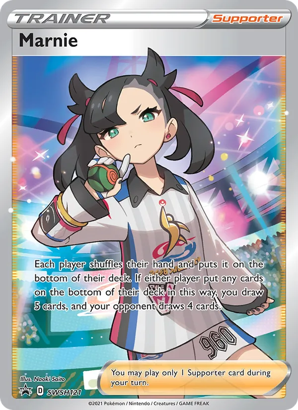 Marnie Holo WH121/307 SWSH Black Star Promos Pokémon Card