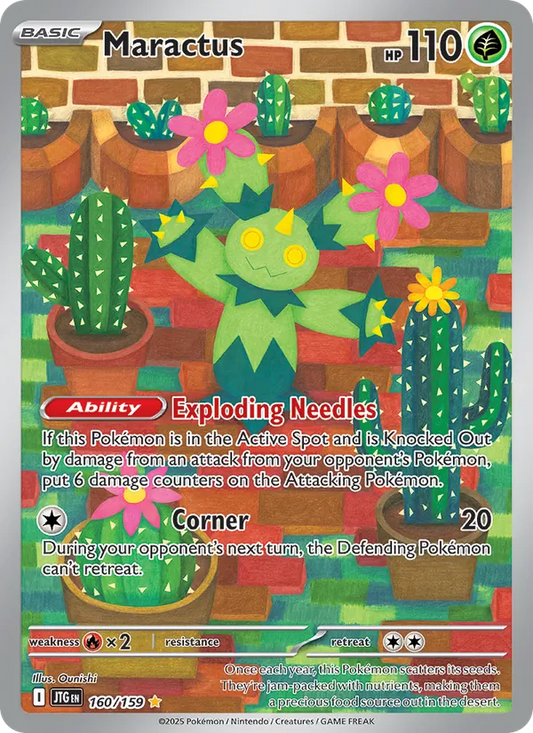 Maractus Holo 160/159 Journey Together Pokémon Card