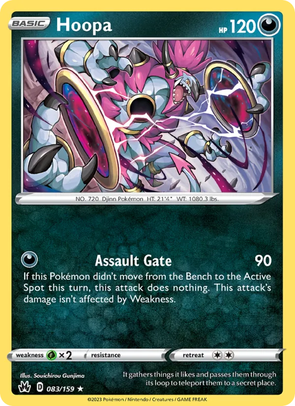 Hoopa Reverse Holo 083/159 Crown Zenith Pokémon Card