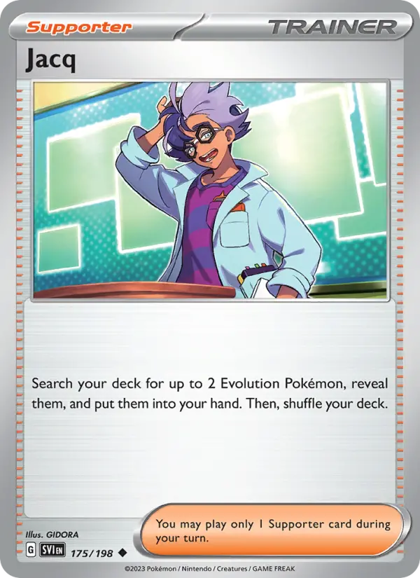 Jacq Non-Foil 175/198 Scarlet & Violet Pokémon Card