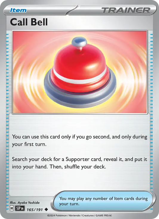 Call Bell Reverse Holo 165/191 Surging Sparks Pokémon Card