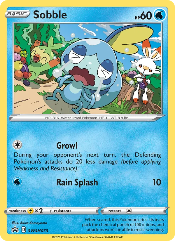 Sobble Holo WH073/307 SWSH Black Star Promos Pokémon Card