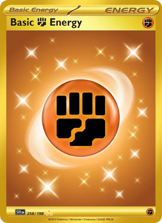 Basic Fighting Energy Holo 258/198 Scarlet & Violet Pokémon Card