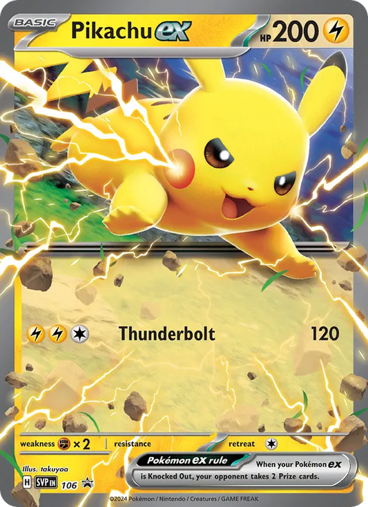 Pikachu ex Holo 106/225 SVP Black Star Promos Pokémon Card