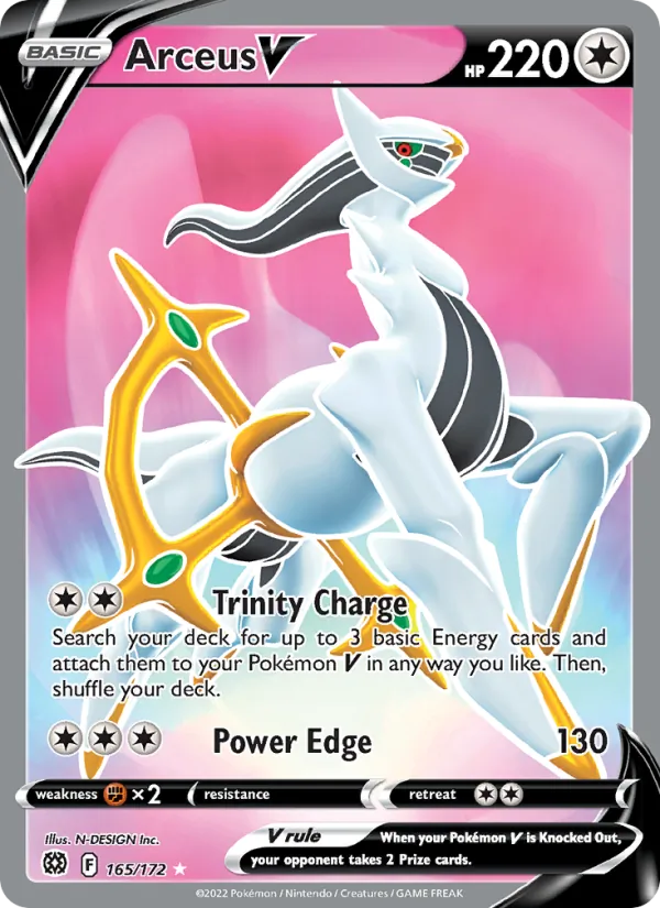Arceus V Holo 165/172 Brilliant Stars Pokémon Card