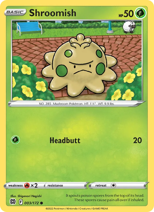 Shroomish Normal 003/172 Brilliant Stars Pokémon Card