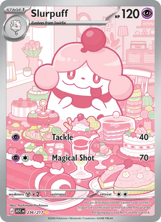 Slurpuff Holo 236/217 Ascended Heroes Pokémon Card