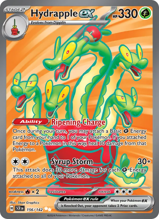 Hydrapple ex Holo 156/142 Stellar Crown Pokémon Card