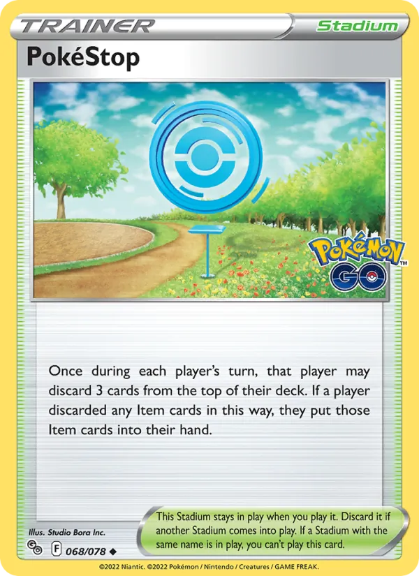 PokéStop Reverse Holo 068/78 Pokémon GO Pokémon Card