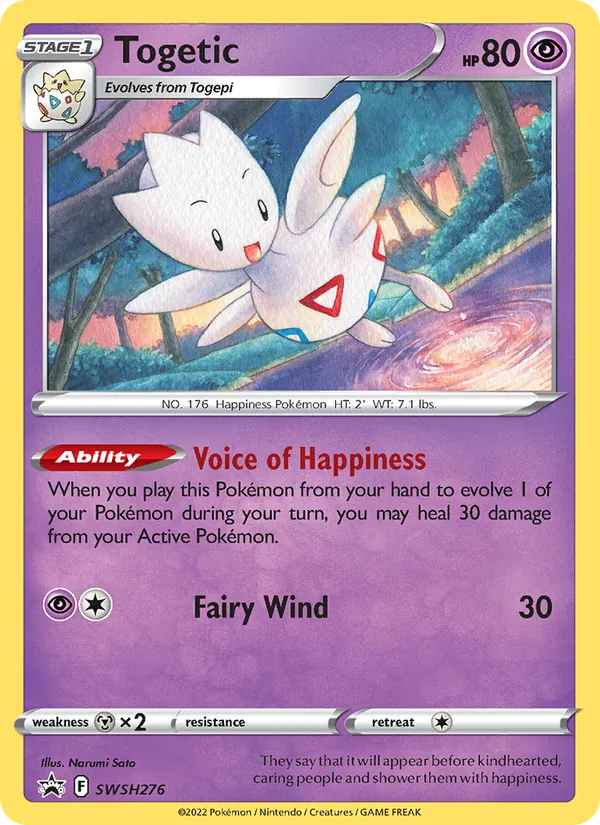 Togetic Holo WH276/307 SWSH Black Star Promos Pokémon Card