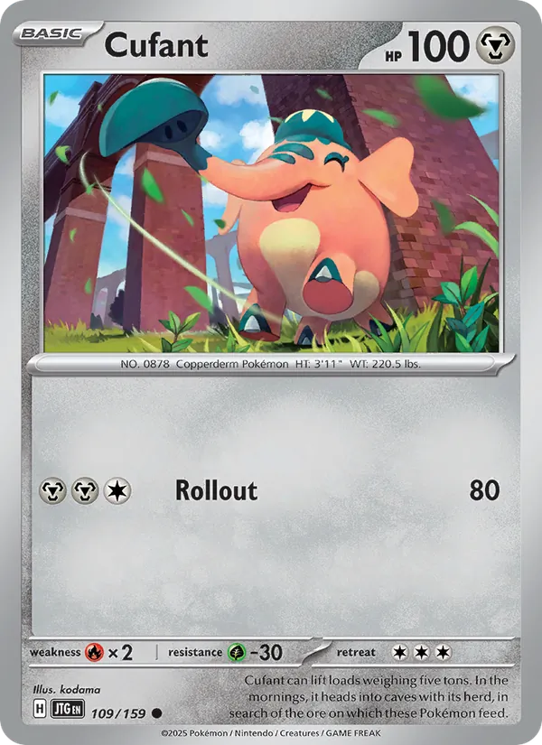 Cufant Normal 109/159 Journey Together Pokémon Card