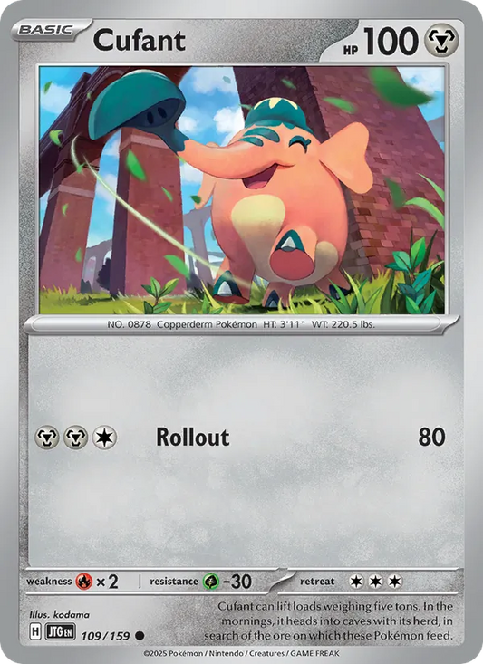 Cufant Normal 109/159 Journey Together Pokémon Card