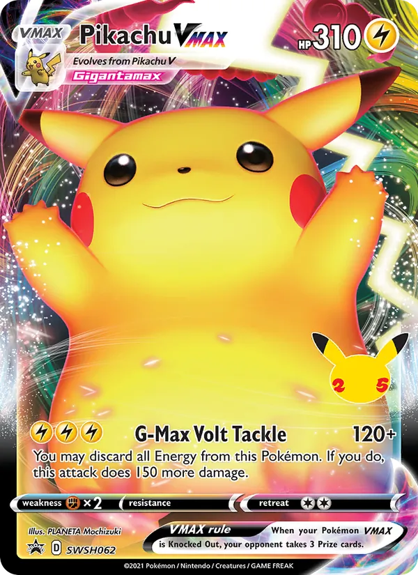 Pikachu VMAX Holo WH062/307 SWSH Black Star Promos Pokémon Card