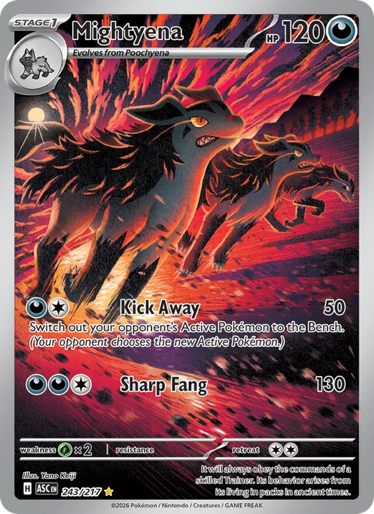 Mightyena Holo 243/217 Ascended Heroes Pokémon Card