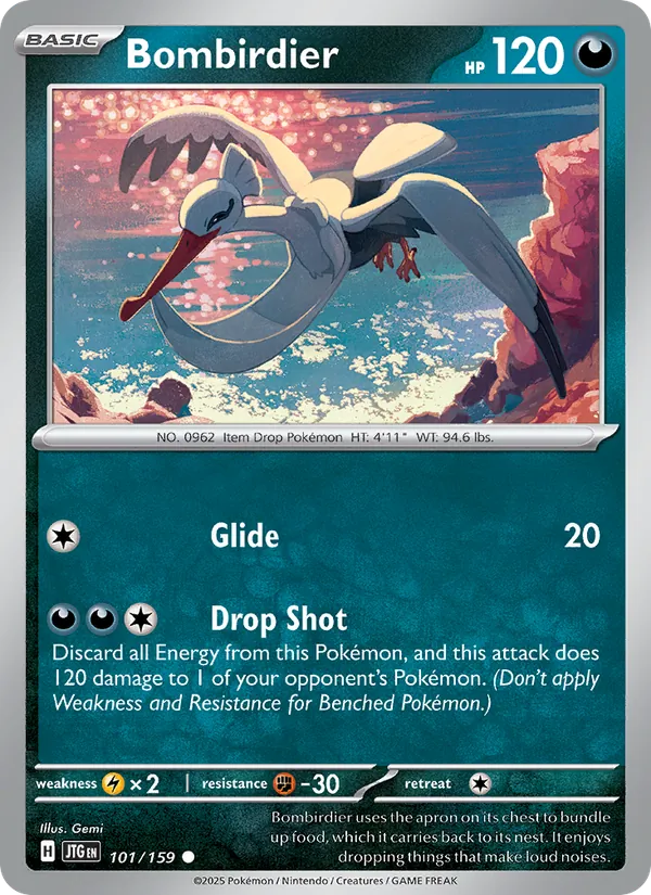 Bombirdier Normal 101/159 Journey Together Pokémon Card